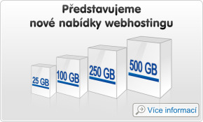 Představujeme nové nabídky webhostingu